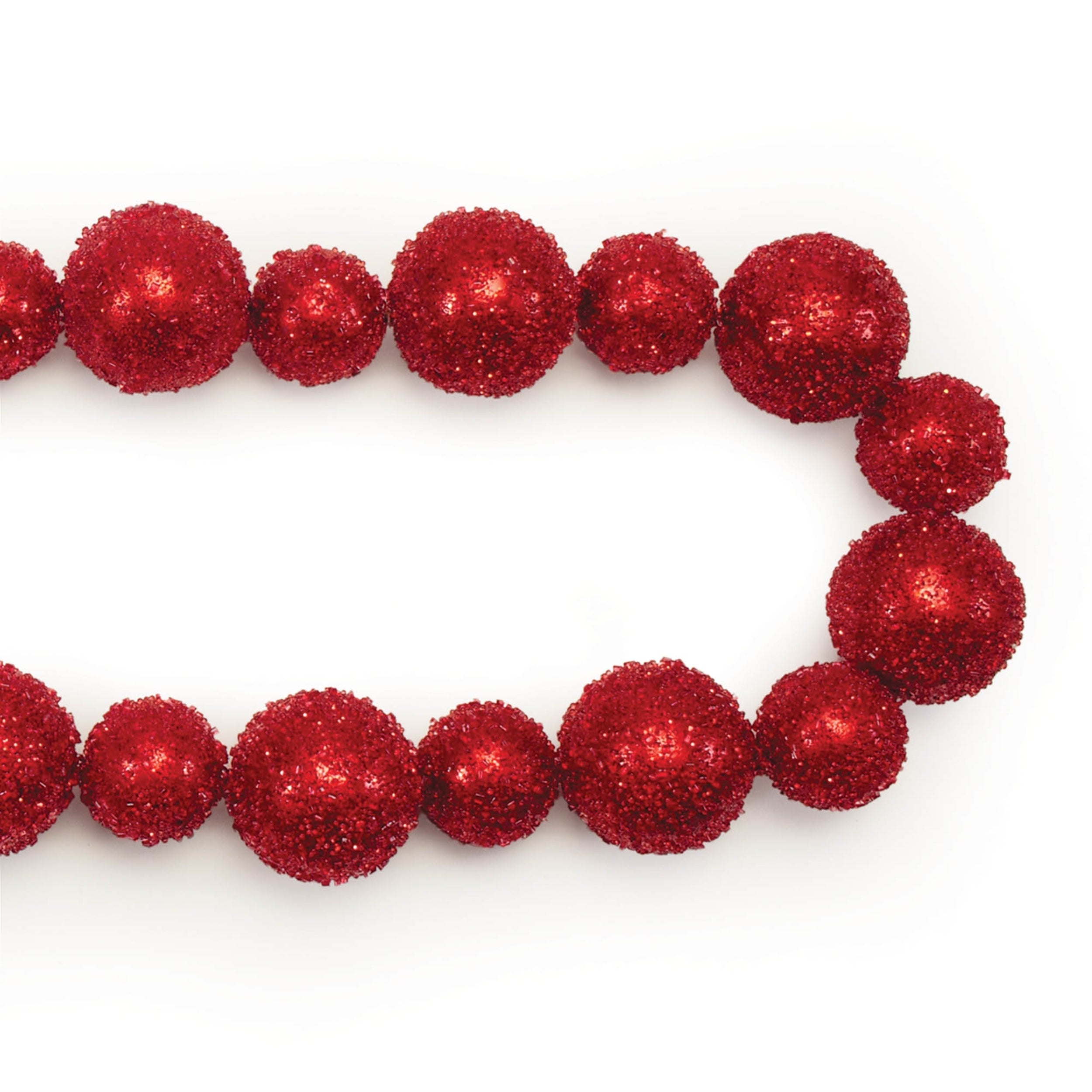 Beaded Ball Ornament String Garland (Set of 2)