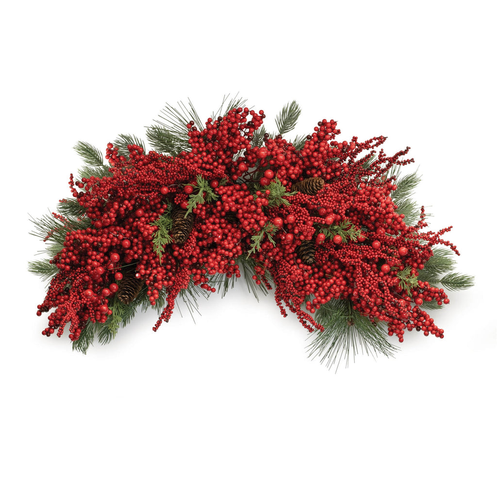 Mixed Pine and Berry Cresti 31"L