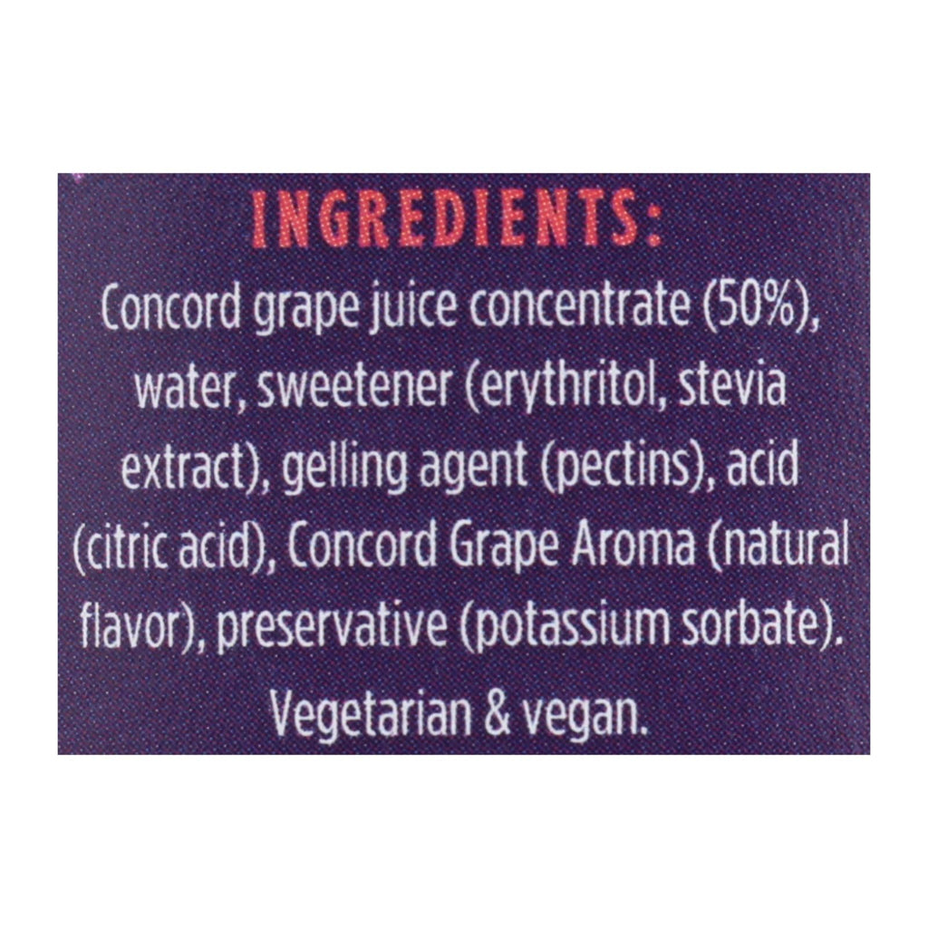 Good Good Concord Grape Jelly No Sugar, Pack of 6 - 12 oz
