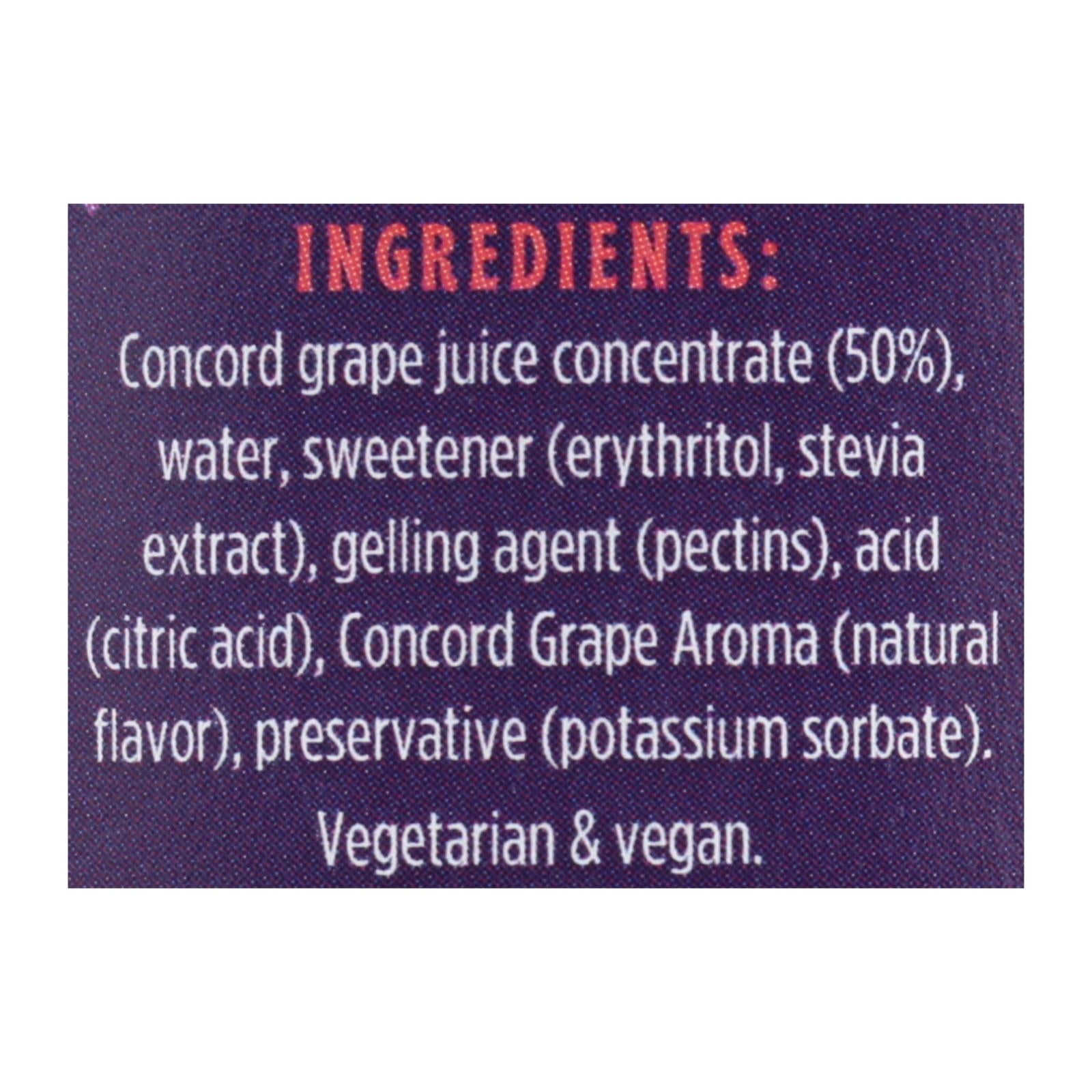 Good Good Concord Grape Jelly No Sugar, Pack of 6 - 12 oz