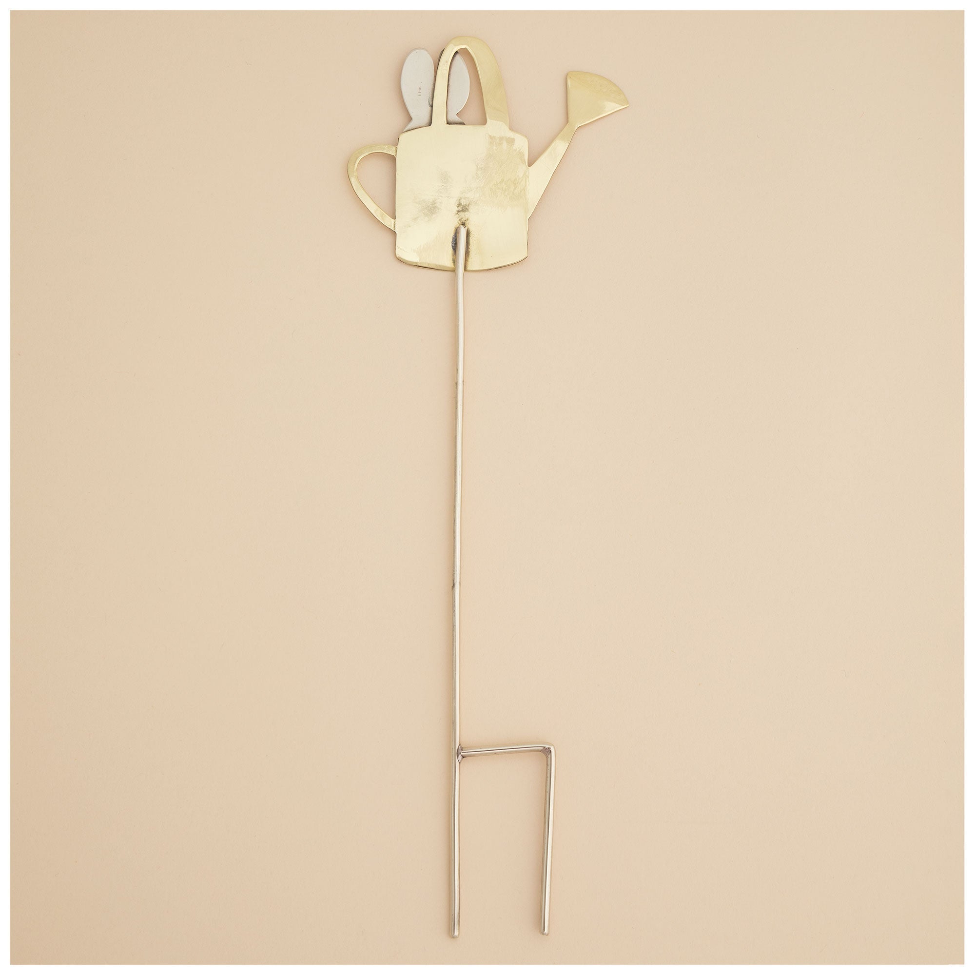 Sweet Bunnies Mixed Metal Plant Stake by GreaterGood - Handmade in Mexico