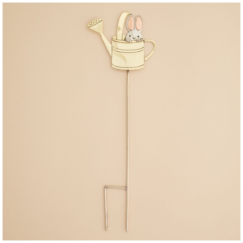 Sweet Bunnies Mixed Metal Plant Stake by GreaterGood - Handmade in Mexico
