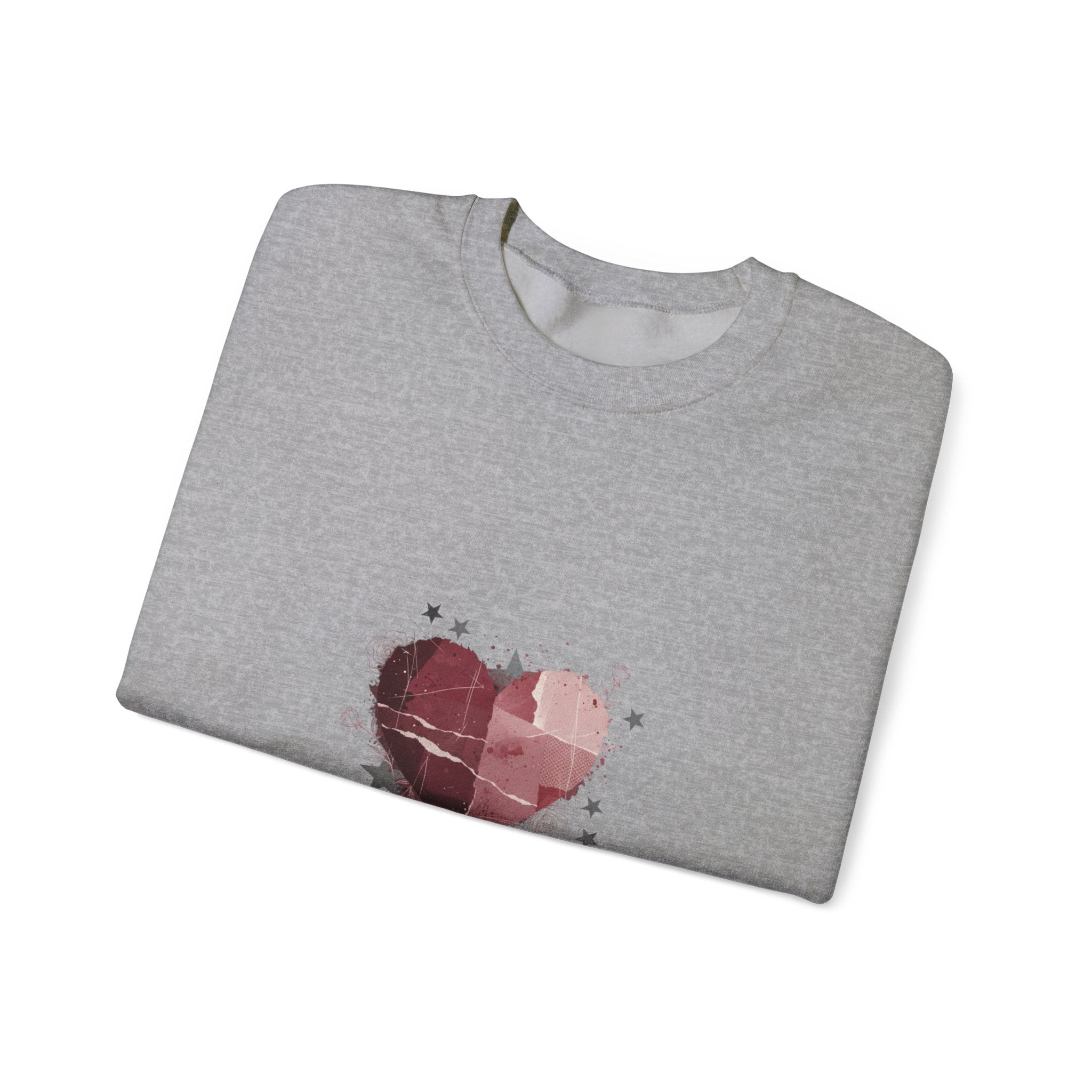 Love Is My Rebellion Sweatshirt | soft grunge heart, distressed punk heart design