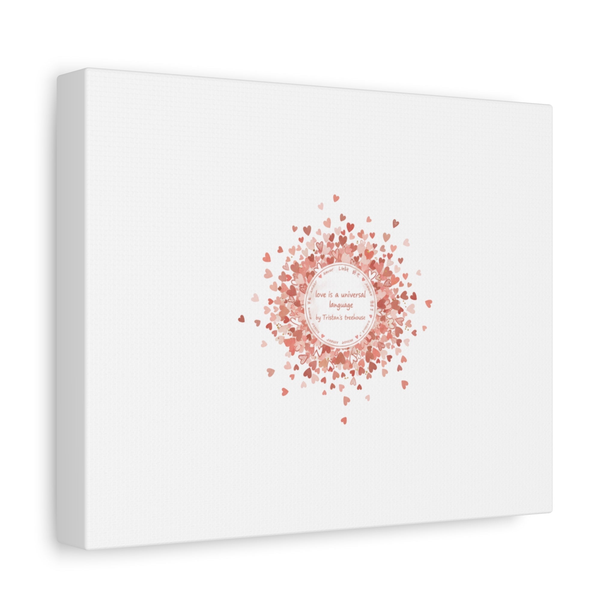 Tiny Heart Confetti Canvas | Matte Stretched Wall Art