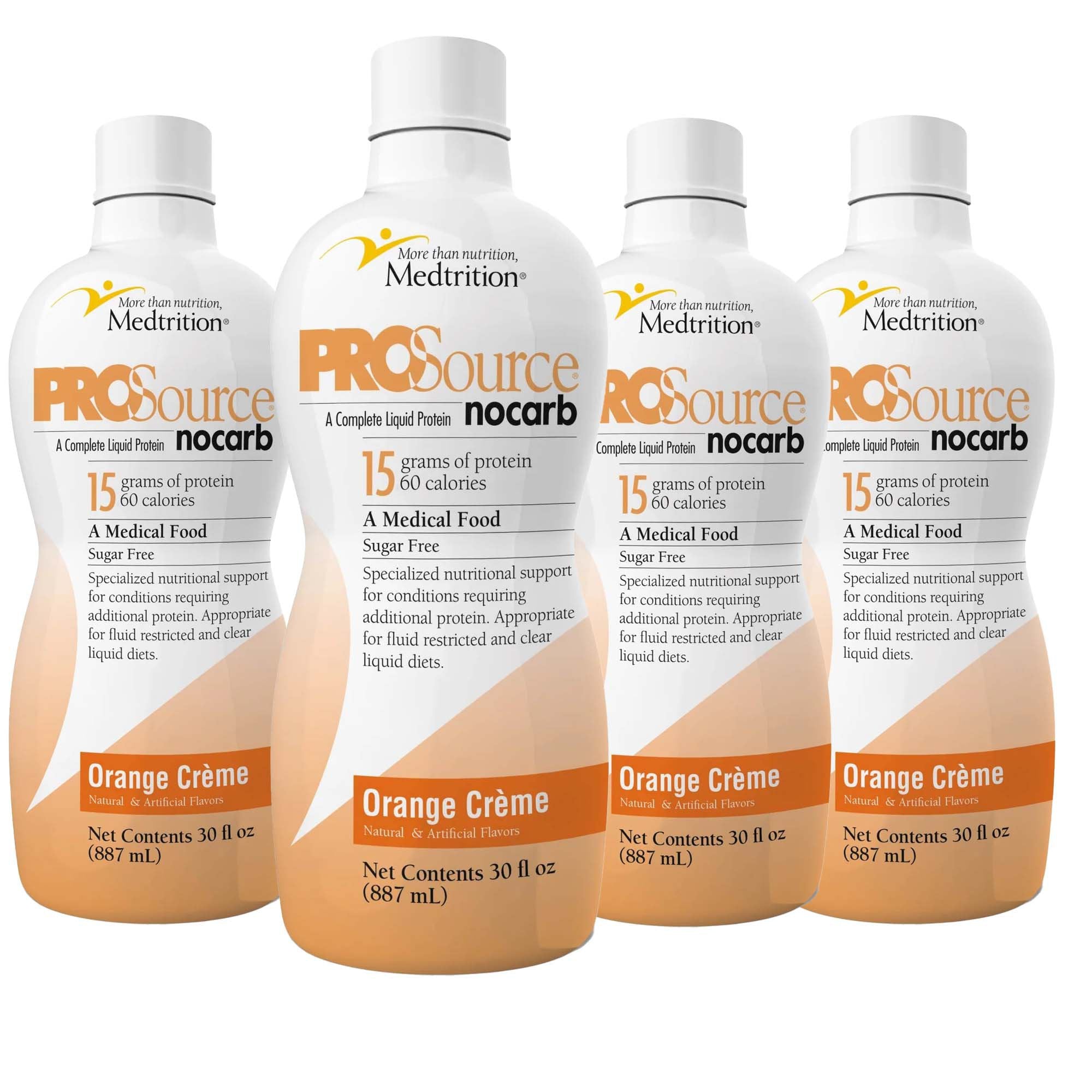 ProSource NoCarb™ Orange Crème Collagen & Whey Protein Formula, 32-ounce Bottle 11545