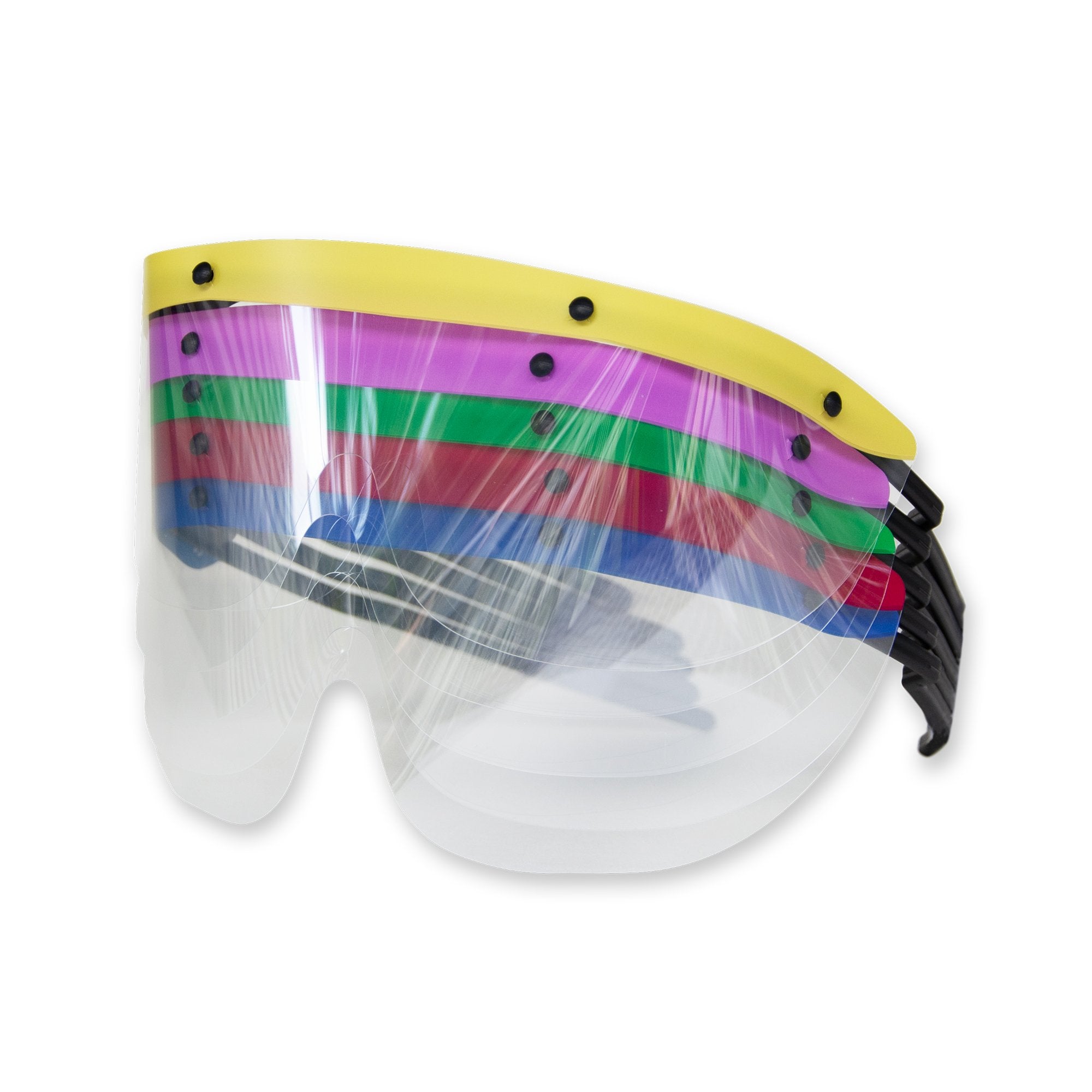 Eye Shield McKesson Pre-Assembled Anti-fog / Anti-glare / Anti-static Coating Clear Tint Black Frame Over Ear One Size Fits Most 242-11000-500