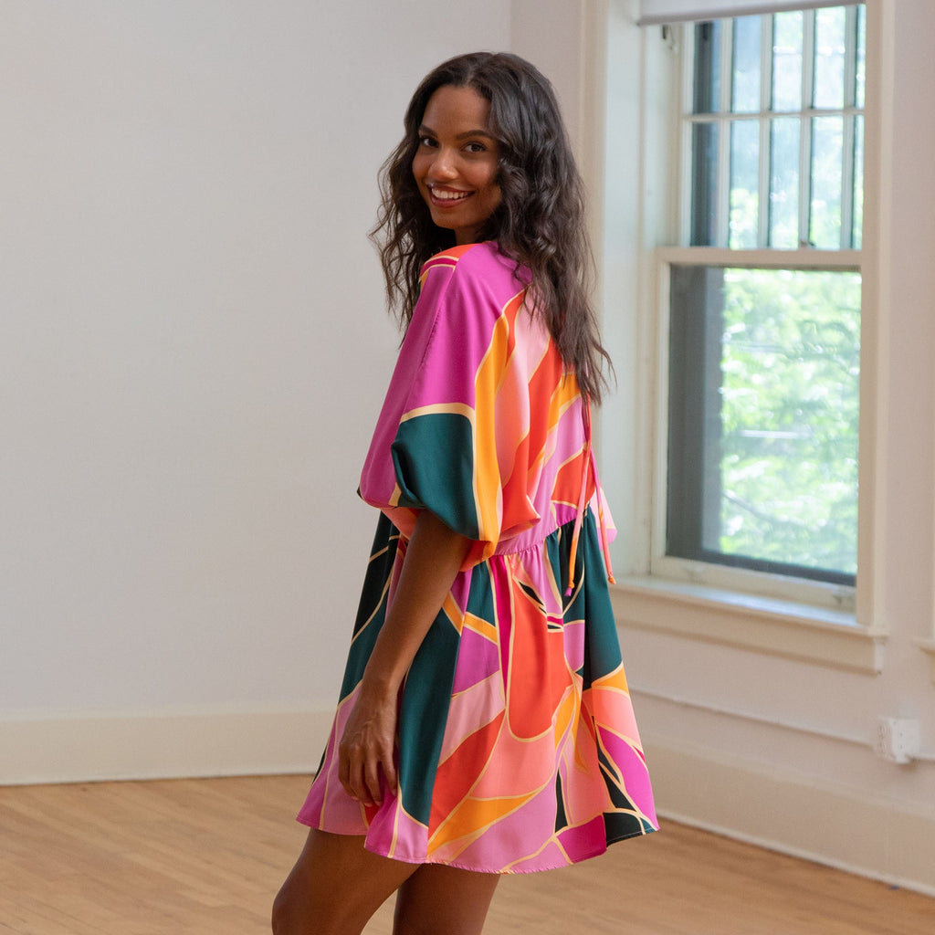 GreaterGood Metamorphosis Kimono Mini Dress - Relaxed Fit