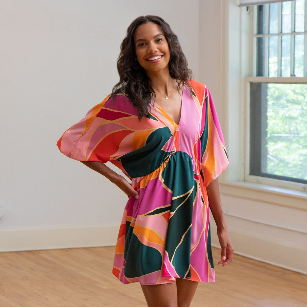 GreaterGood Metamorphosis Kimono Mini Dress - Relaxed Fit
