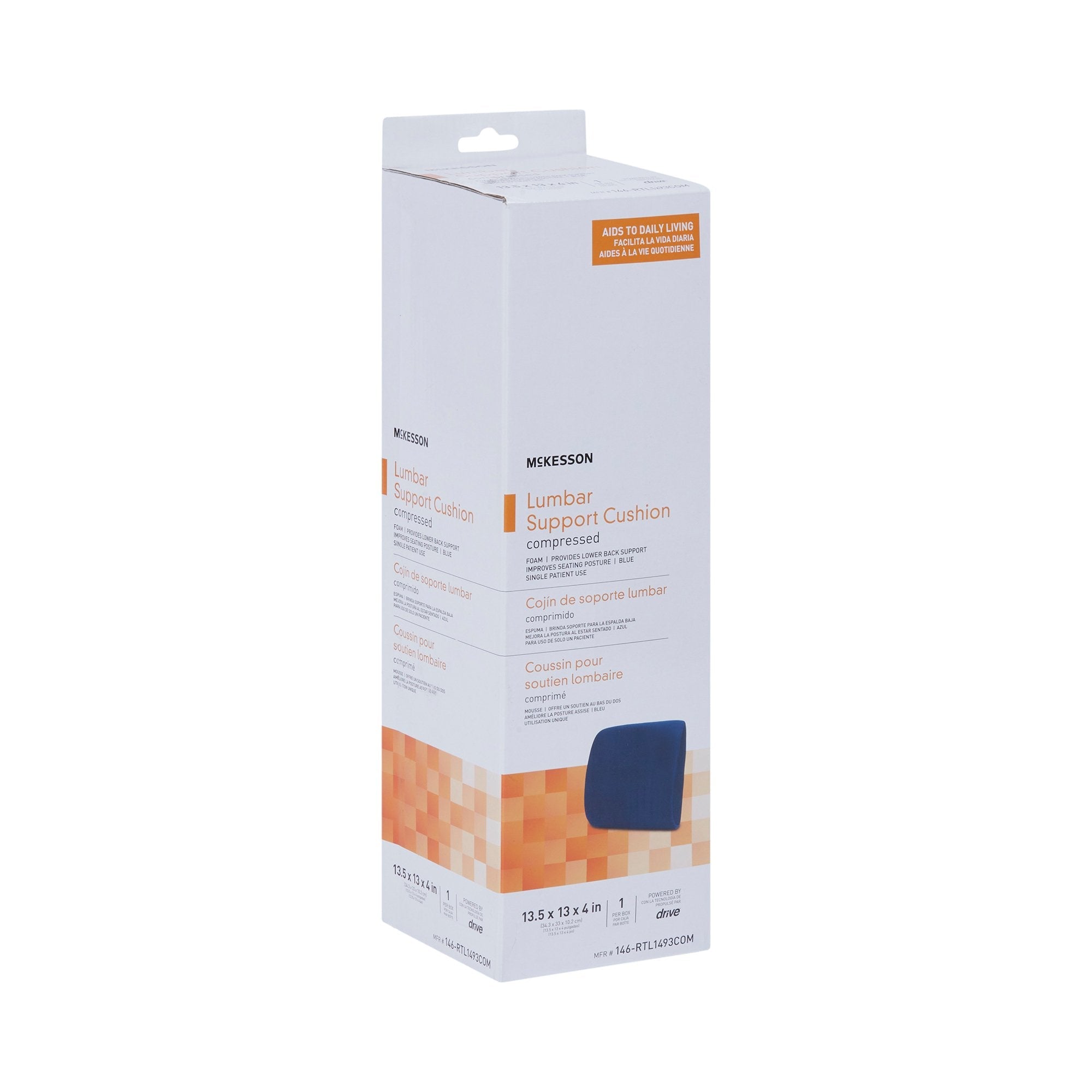 McKesson Compressed Lumbar Support Cushion 146-RTL1493COM