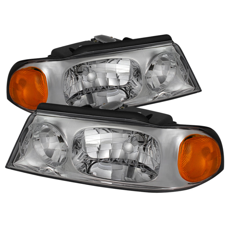 SPYDER Xtune Lincoln Navigator 1998-2002 Crystal Headlights Chrome HD-JH-LNA98-AM-C 9024863