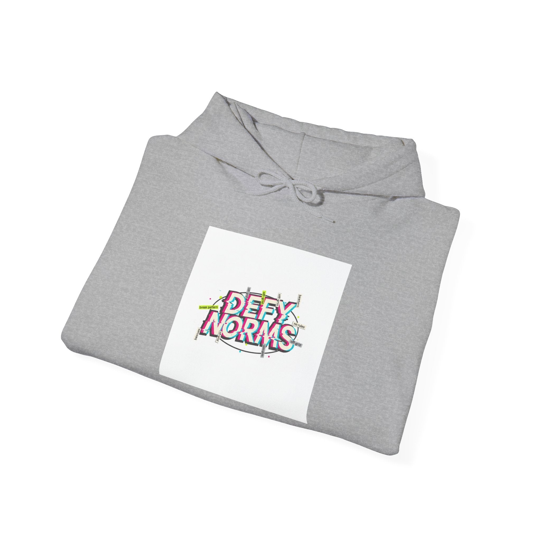 Anti-Norms Glitch Logo Hoodie | anti-aesthetic, chaotic design