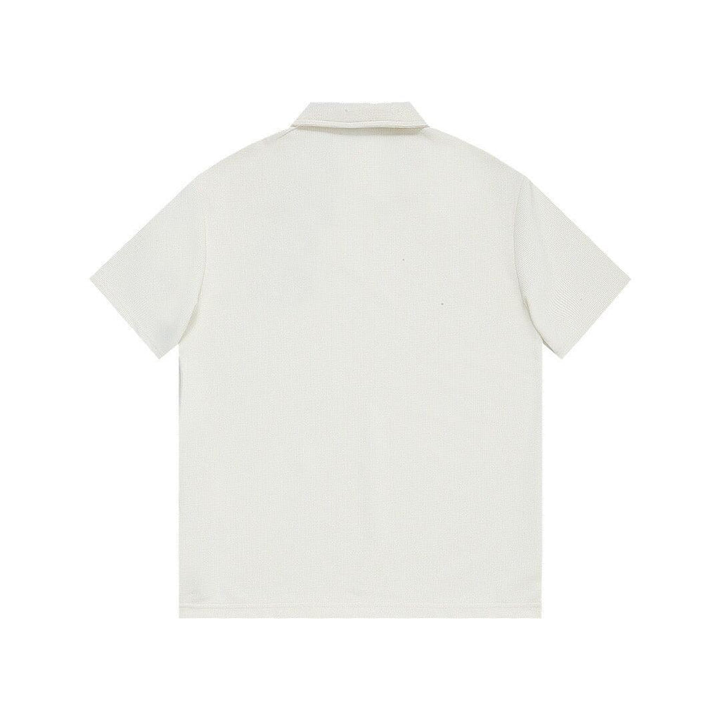 Louis Vuitton White T-Shirt with Collar