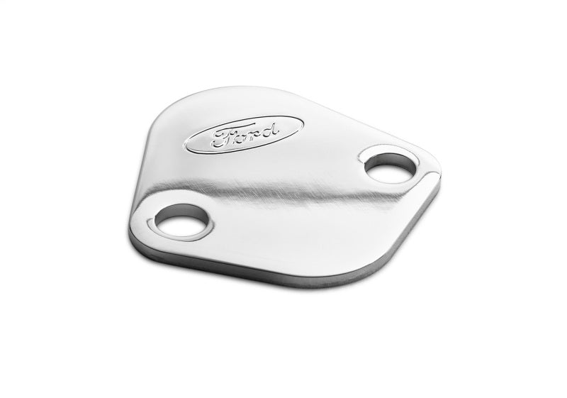 Ford Fuel Pump Block-Off Plate Chrome w/Ford Logo FRD302-290