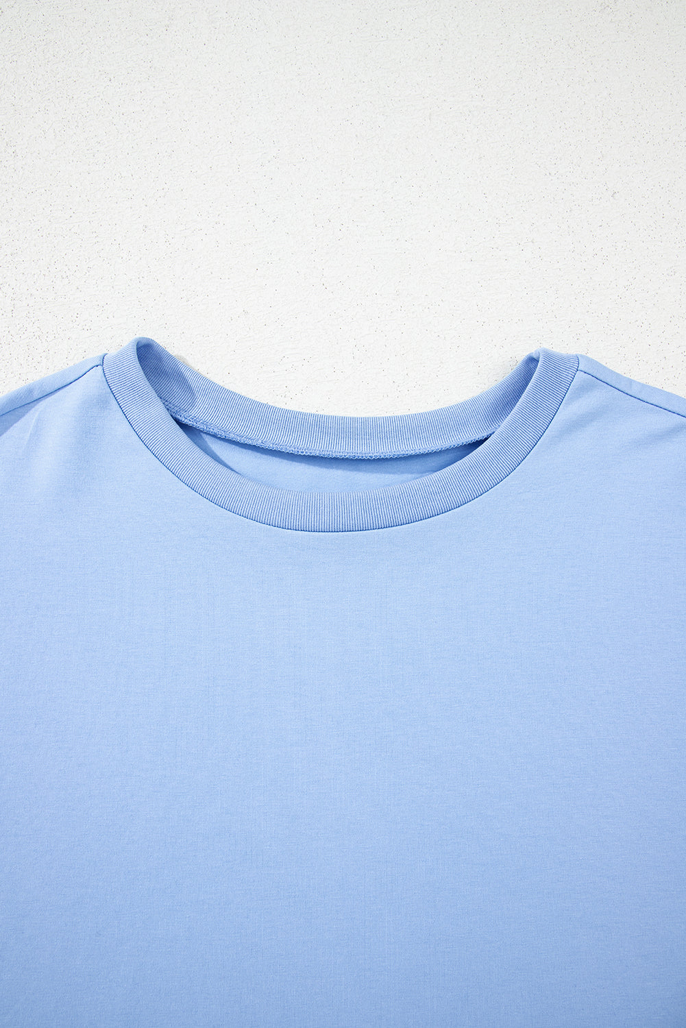 Myosotis Loose Half Sleeve Hi Low Hem T Shirt