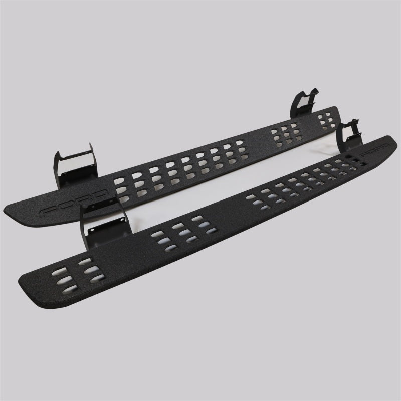 Ford Racing 15-21 Ford F-150 Crew Cab / 17-21 F-Super Duty Crew Cab Rock Slider Steps M-16450-FSORB
