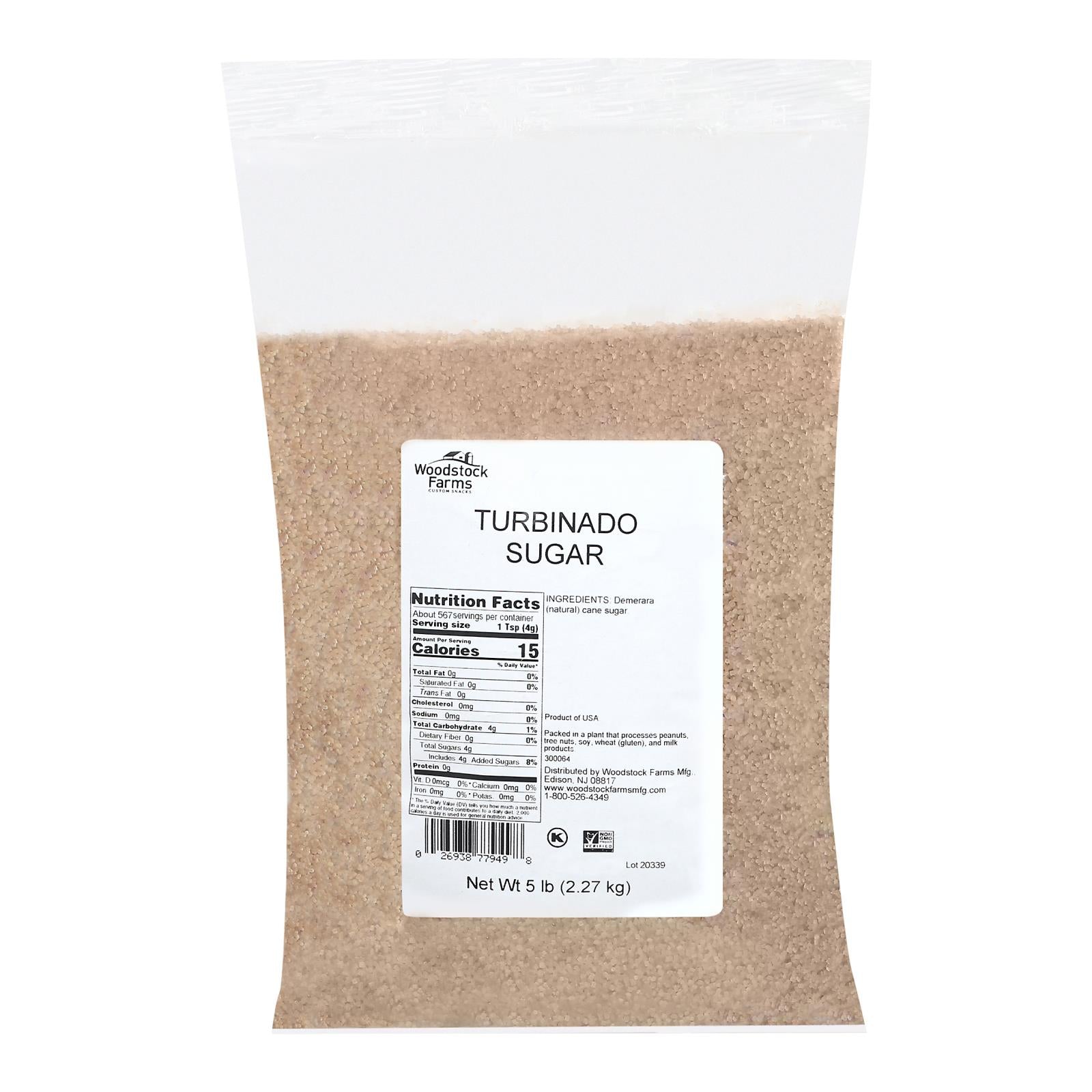 Sweeteners Sugar Turbinado 5lb Bulk