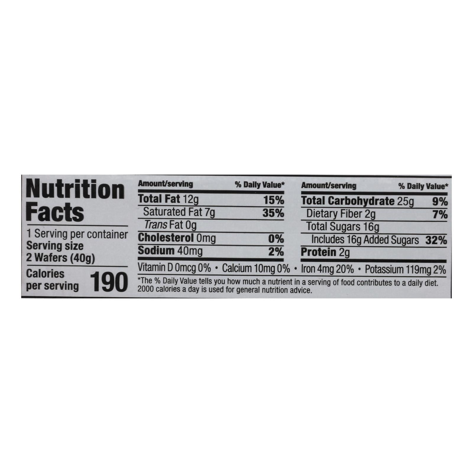 Little Secrets Crispy Dark Chocolate Sea Salt Wafers 1.4 Oz. Case of 12