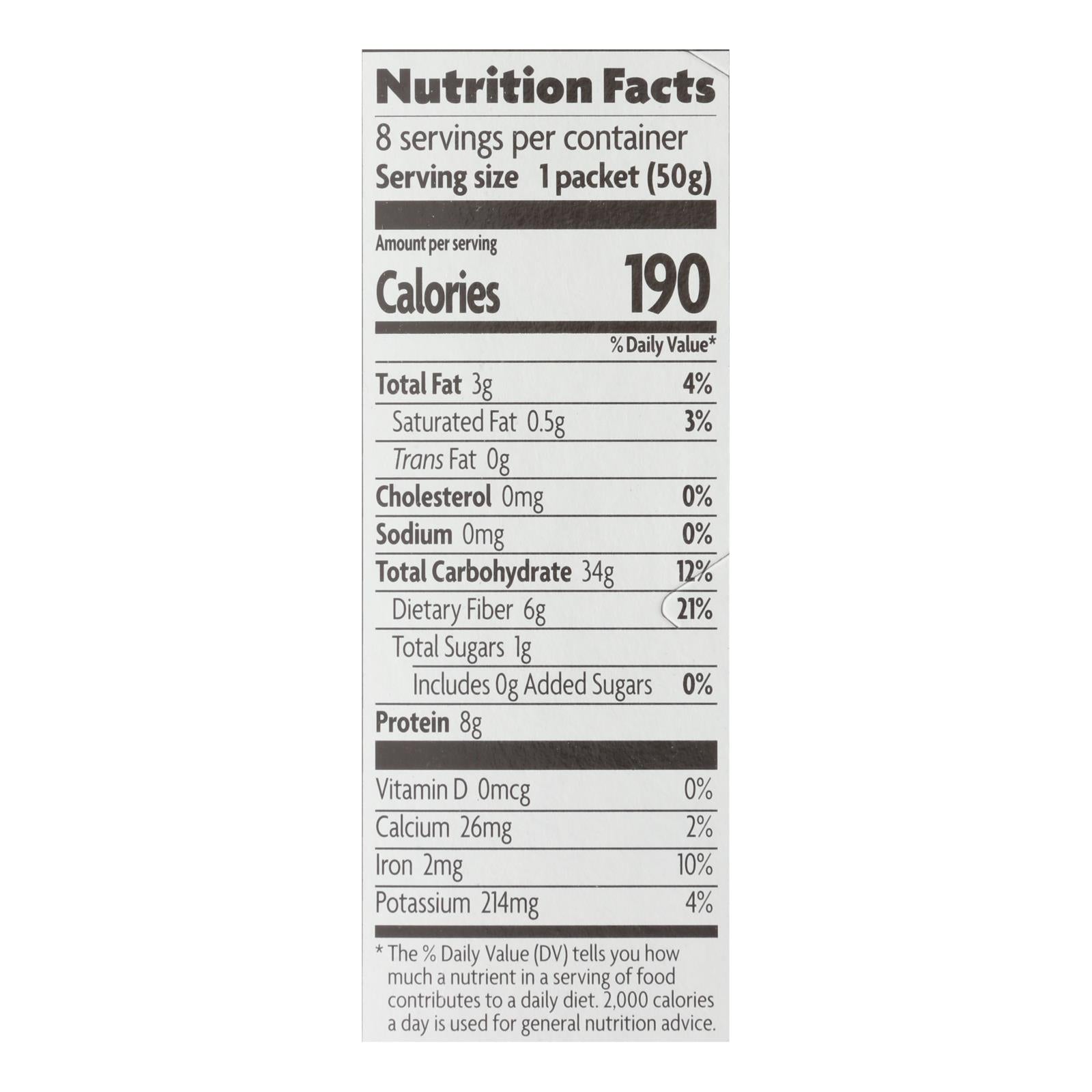 Nature's Path Organic Original Hot Oatmeal, Pack of 6 - 14 Oz. Each
