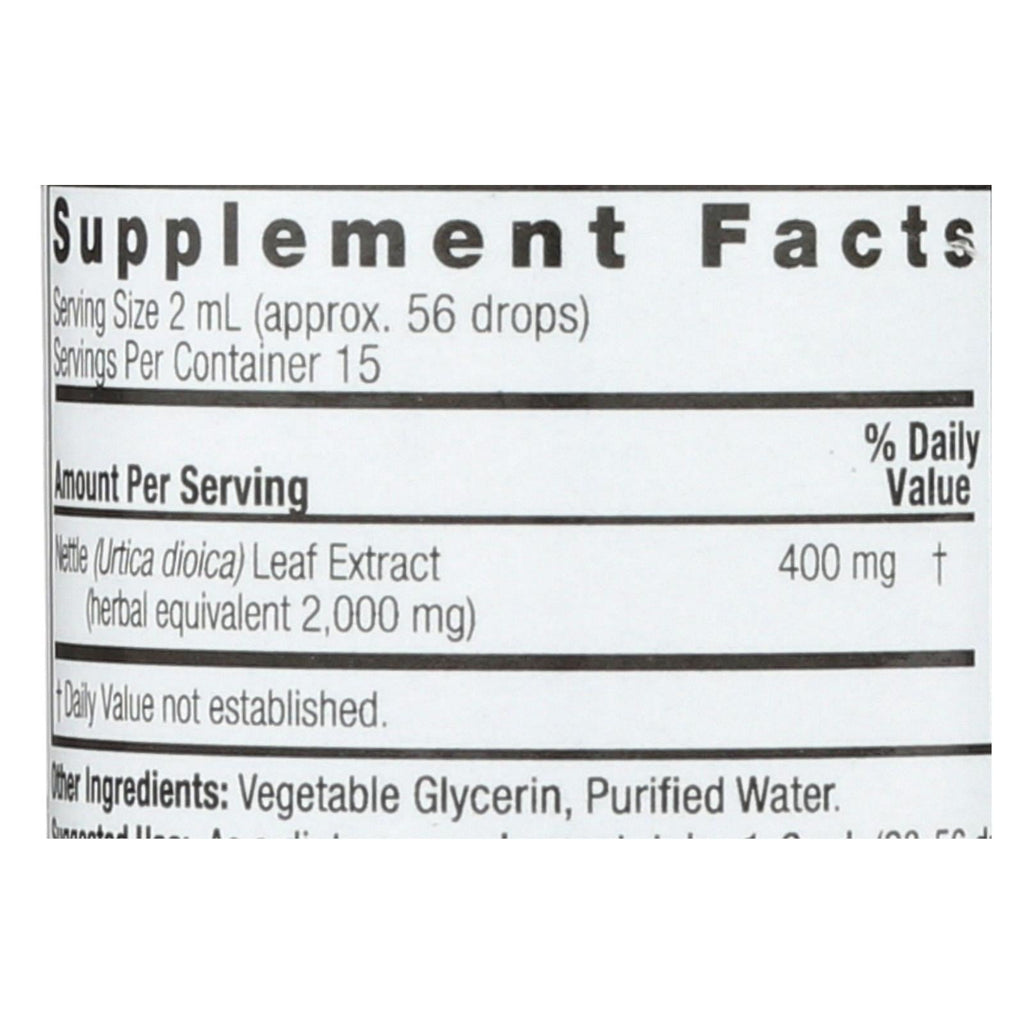 Nature's Answer Alcohol-Free Nettle Leaf Extract (1 Fl Oz)