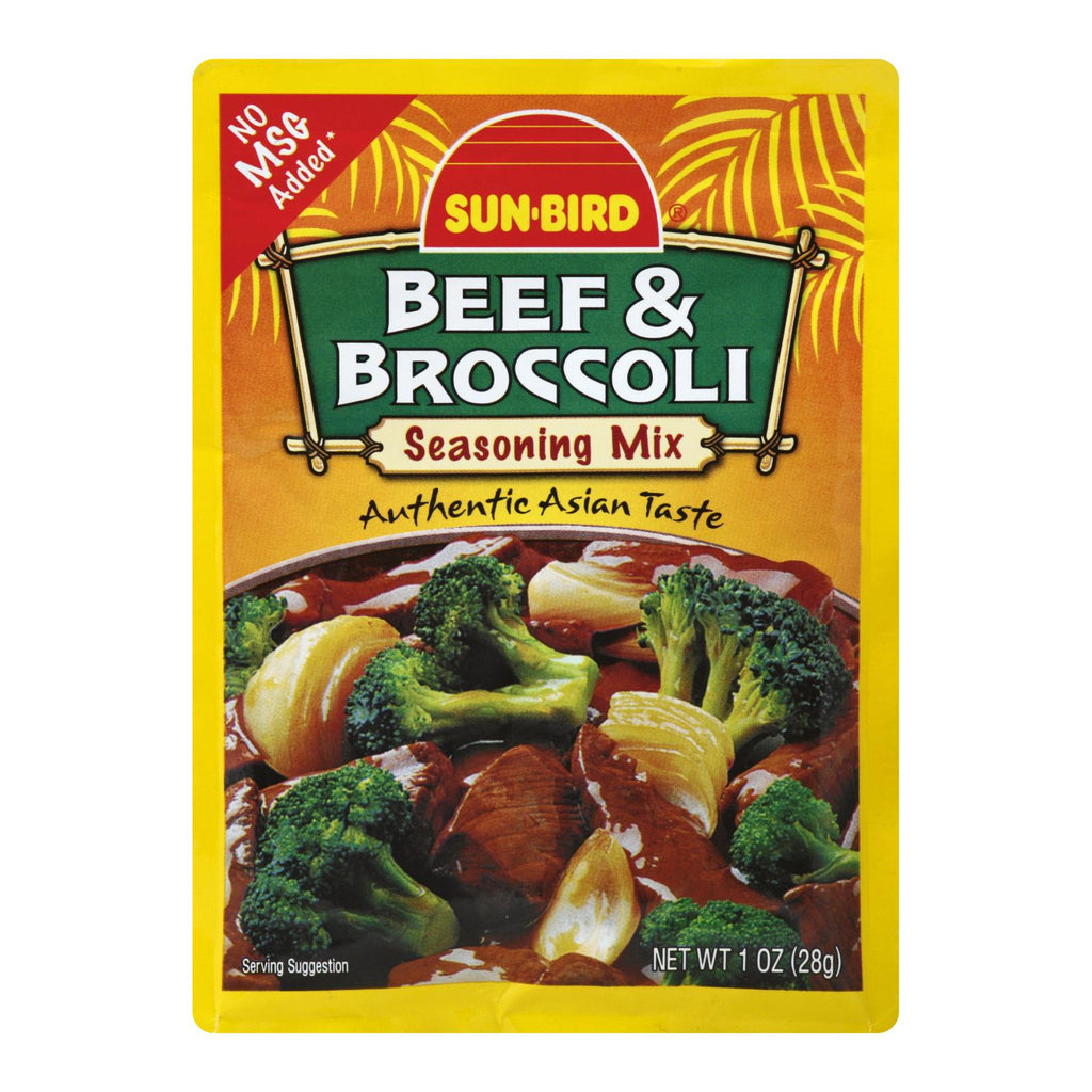 Sunbird Beef & Broccoli Seasoning Mix, 1 oz, Case of 24