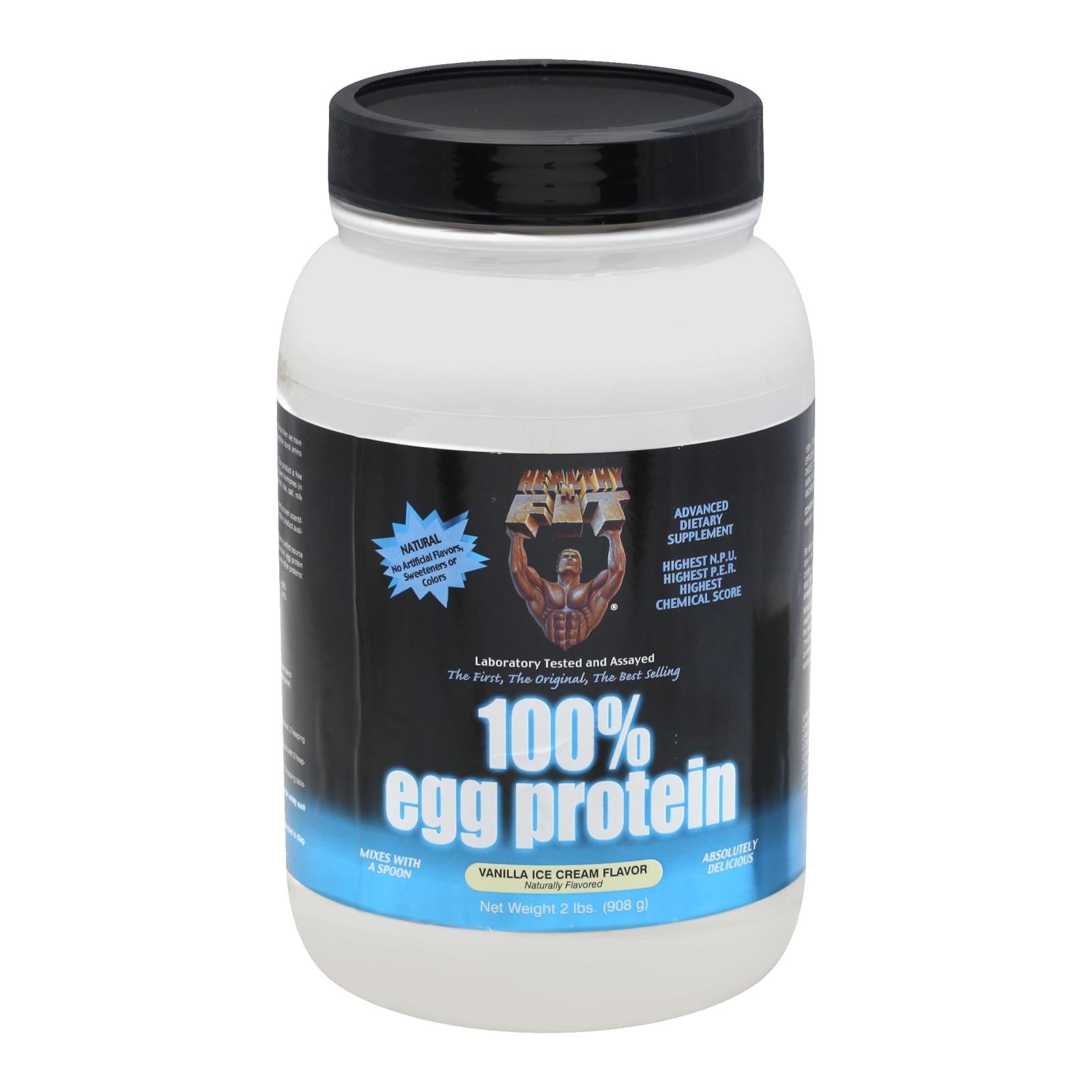 Healthy 'n Fit 100% Egg Protein Powder, Vanilla Flavor, 2 Lb
