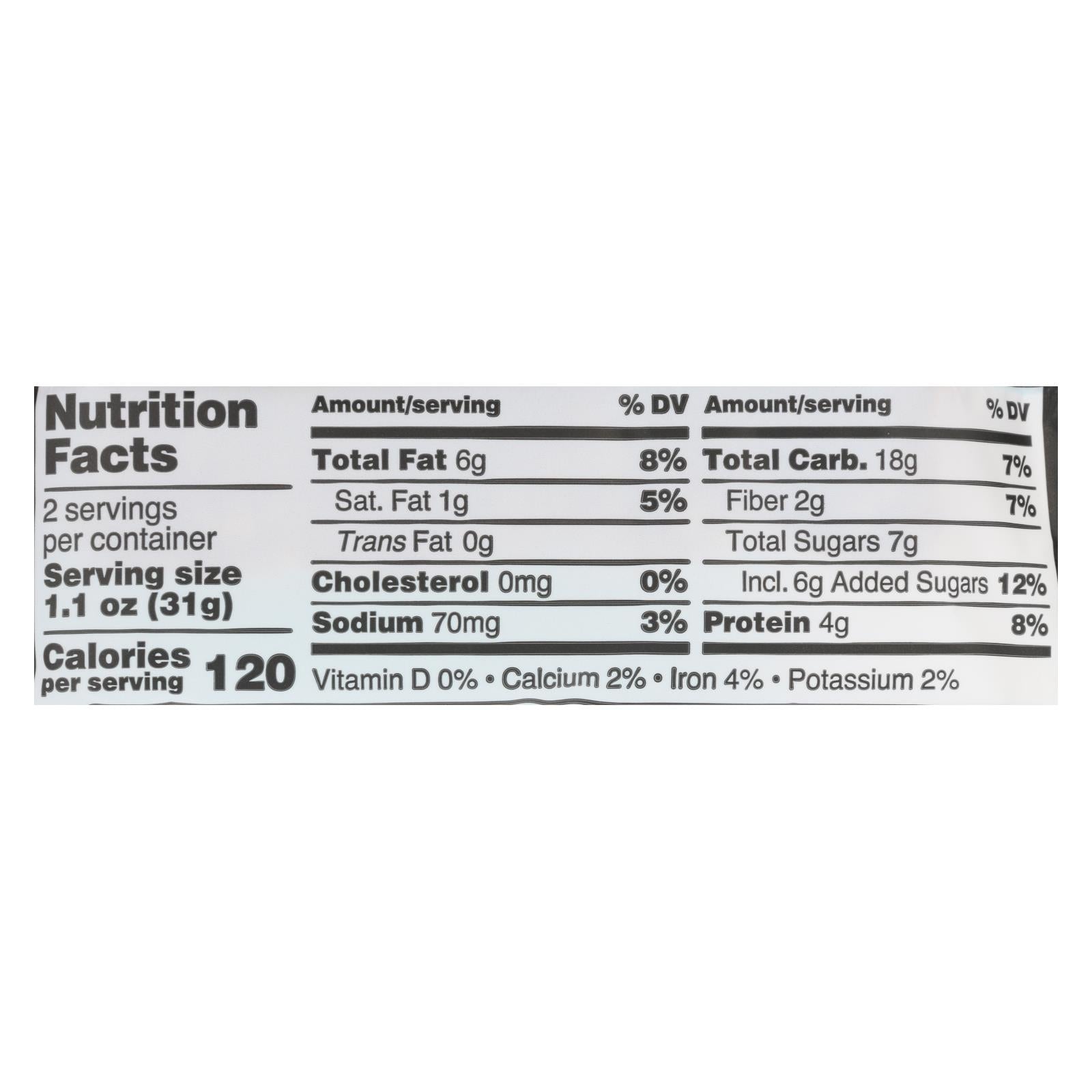 Kate's Real Food Peanut Butter Hemp Protein Fruit & Nut Bars, 2.2 oz, Case of 12