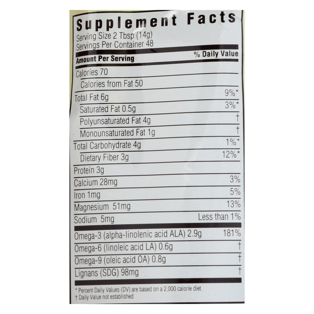 Spectrum Essentials Organic Premium Ground Flaxseed, 24 Ounce