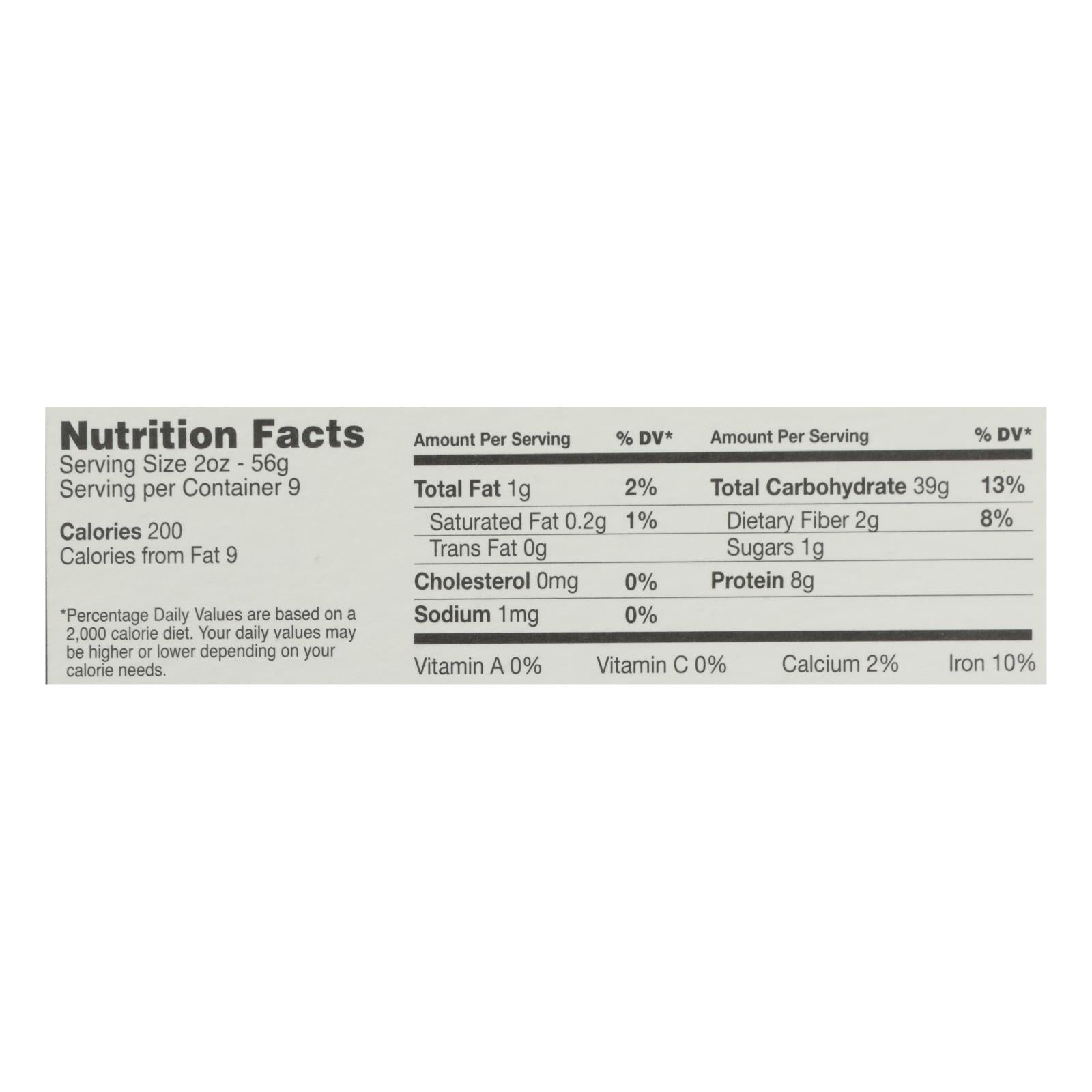 Monograno Organic Matt Penne Ritorte - Case of 8 - 17.64 Oz
