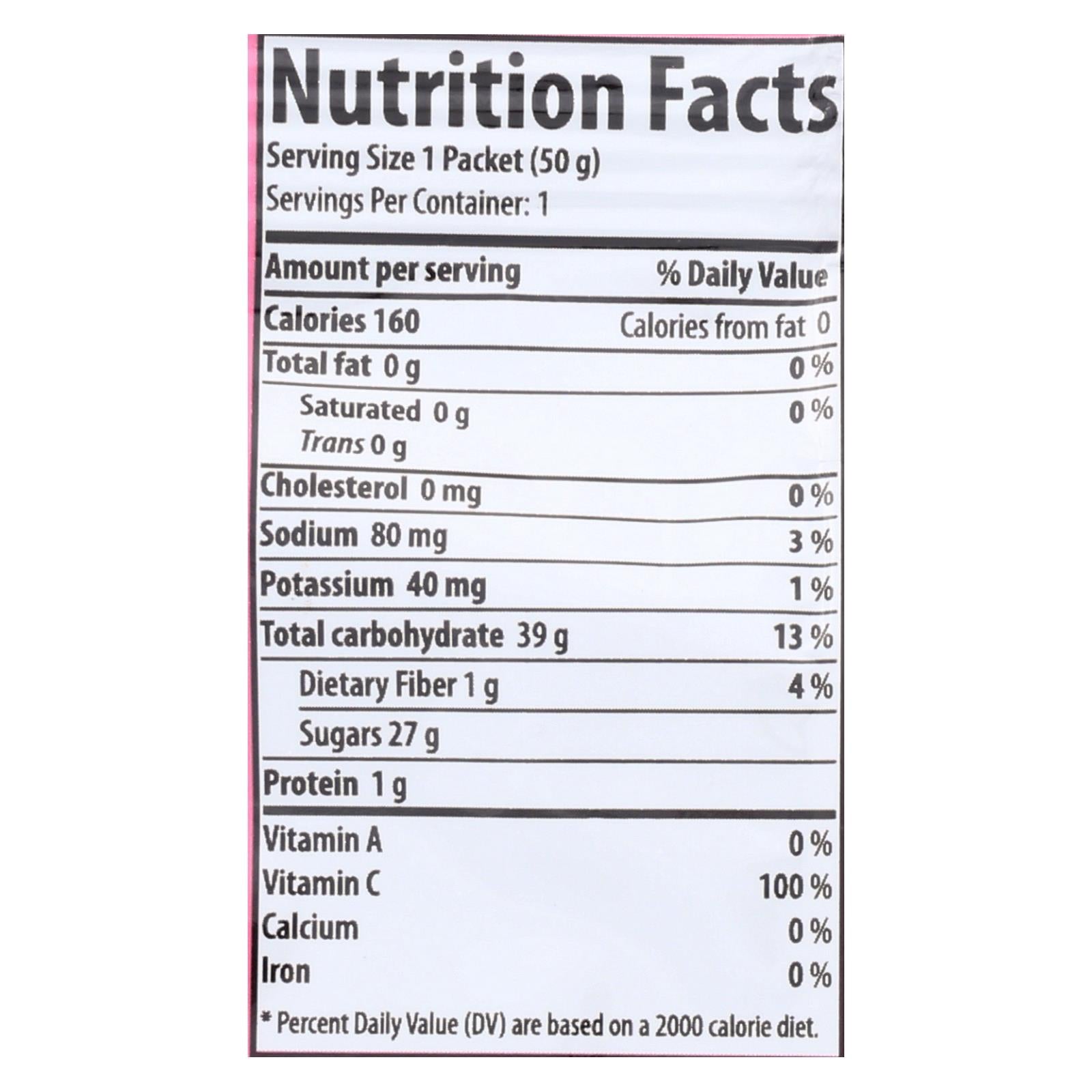 Honey Stinger Pink Lemonade Energy Chews, 12-Count Box, 1.8 oz. Packs