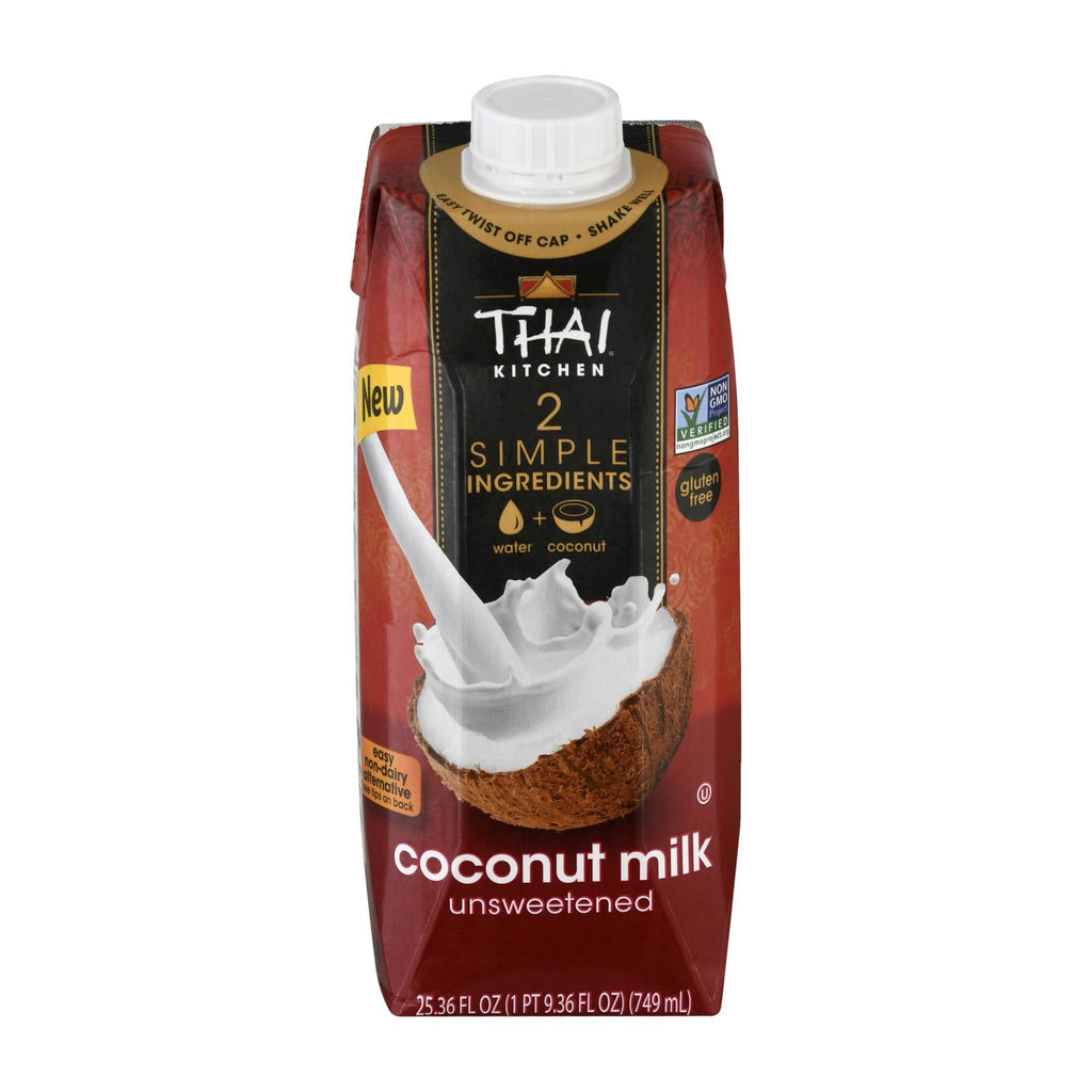Thai Kitchen Unsweetened Coconut Milk, 25.36 fl oz, Case of 6