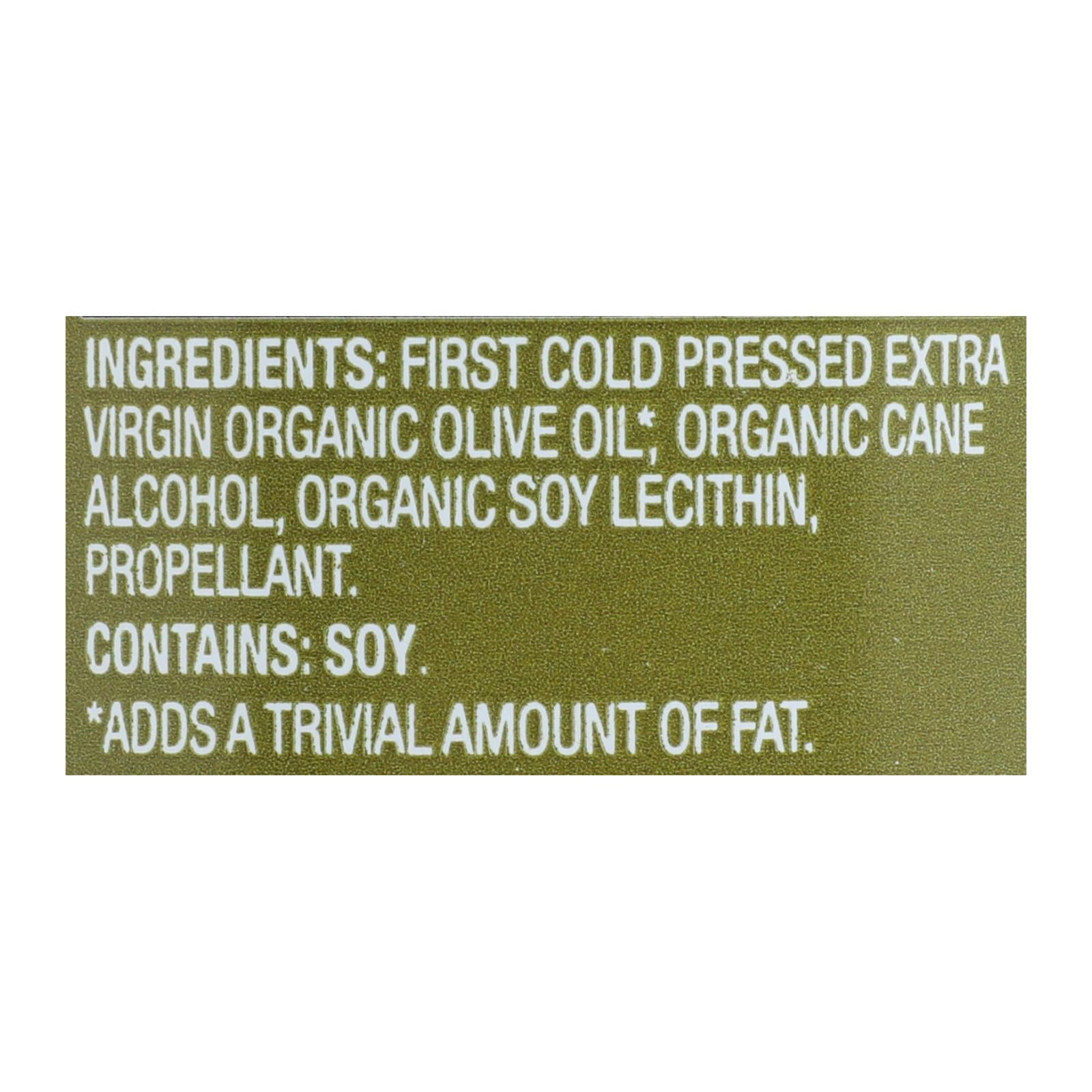 Spectrum Naturals Organic Extra Virgin Olive Spray Oil - 6 Pack, 5 Fl Oz Each