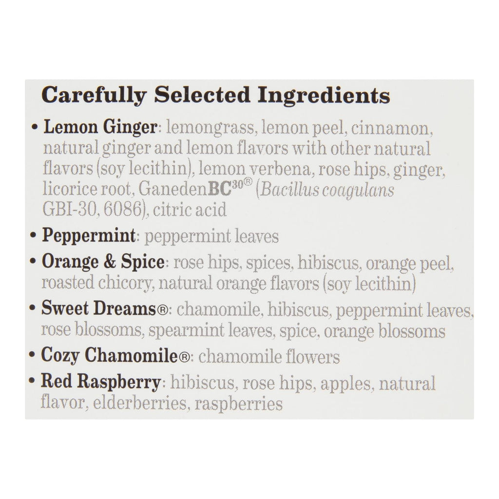 Bigelow Assorted Herb Tea Variety Pack, 18 Bags, Case of 6