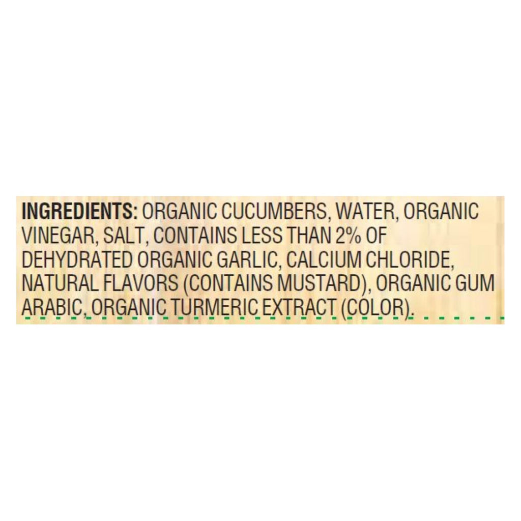 Woodstock Organic Kosher Baby Dill Pickles (Pack of 6 - 24 oz.)