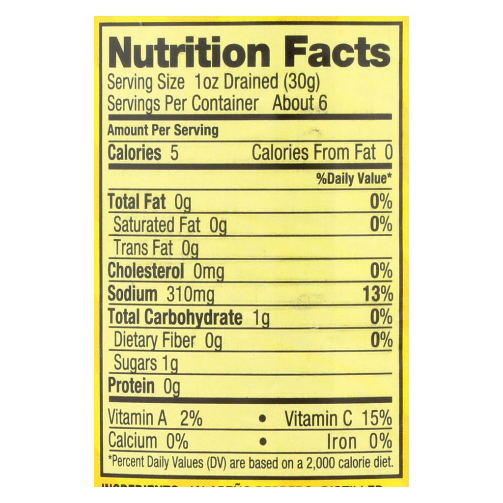 Hatch Chili Sliced Jalapenos, Nacho Sliced, 12 Fl. Oz., Case of 12