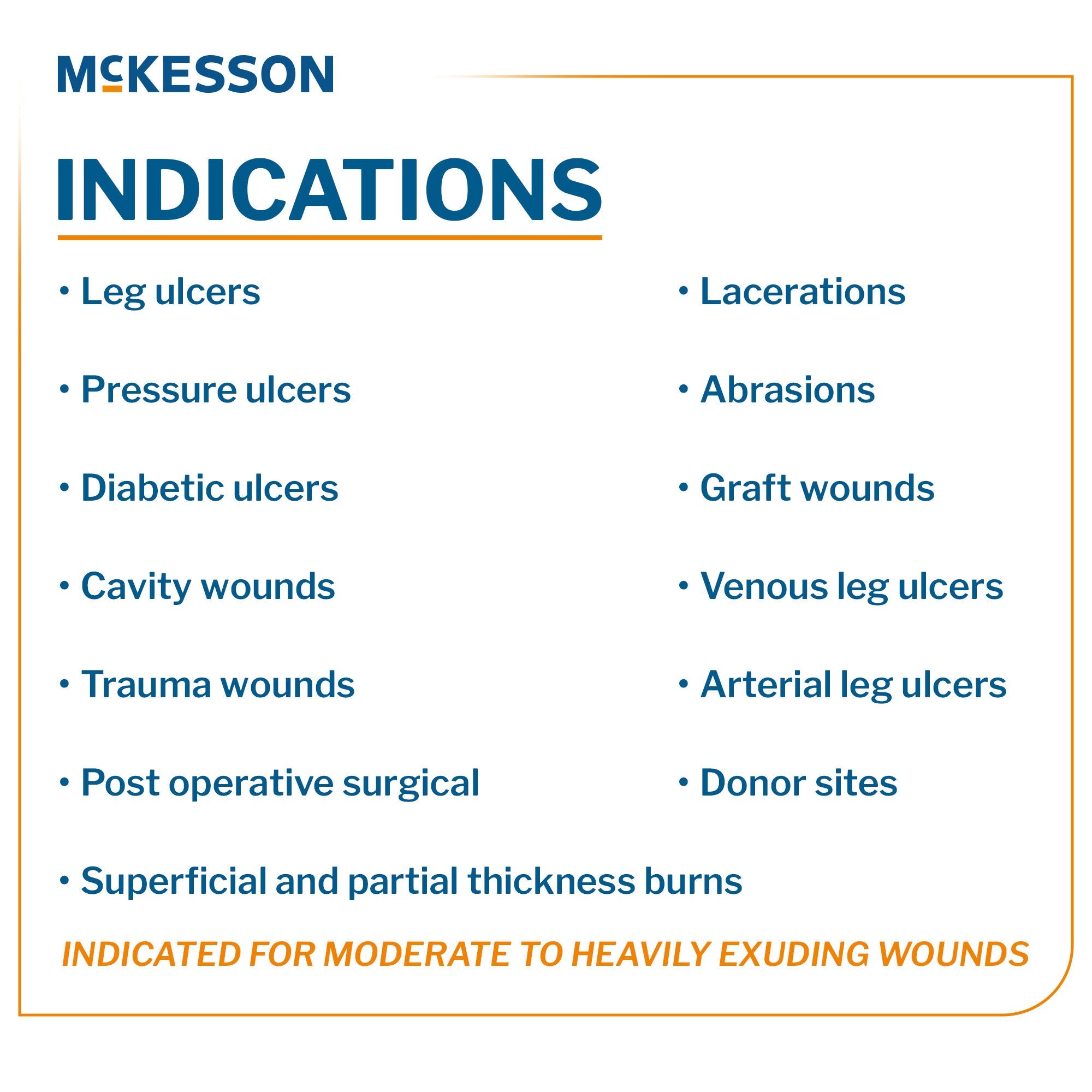 McKesson Calcium Alginate Dressing, 4 x 4¾ inch 3562