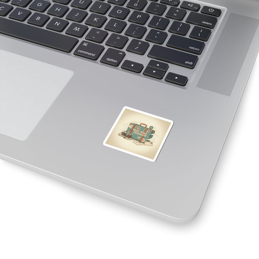 Pack Your Dreams suitcase sticker | retro travel stamp, postcard vintage
