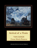 Arrival of a Train: Van Gogh Cross Stitch Pattern