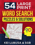 54 Large Print Word Search - Puzzles & Solutions