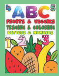 ABC Fruits & Veggies Tracing & Coloring Letters & Numbers: Preschool Tracing and Coloring Book with Fun, Learning Fruits and Vegetables, Easy and ... pages (Perfect for Toddler, Kids Ages 2-5)