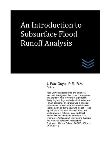 An Introduction to Subsurface Flood Runoff Analysis (Flood Control Engineering)