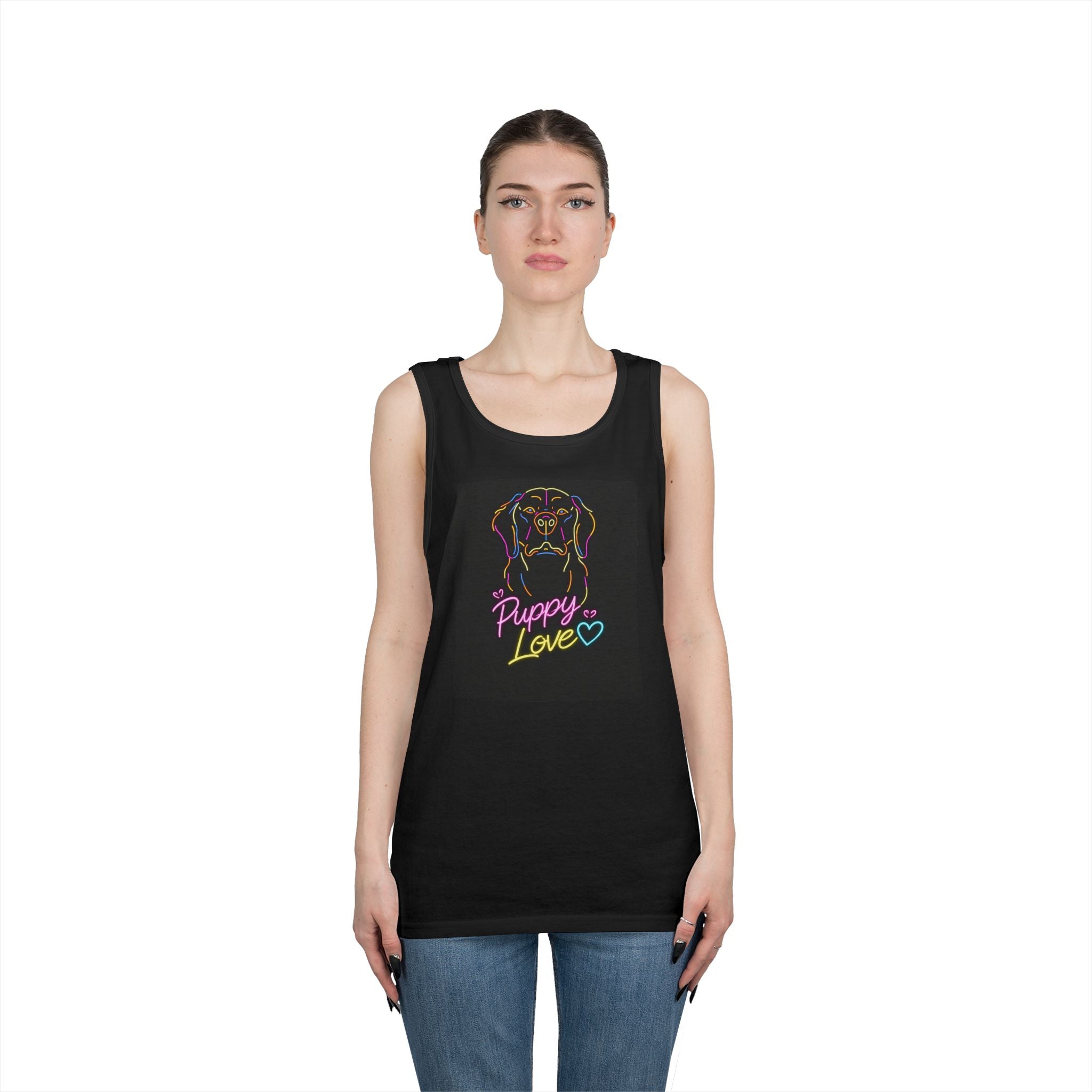 Retro Funny Dog Tank Top — Cute Future Vibes