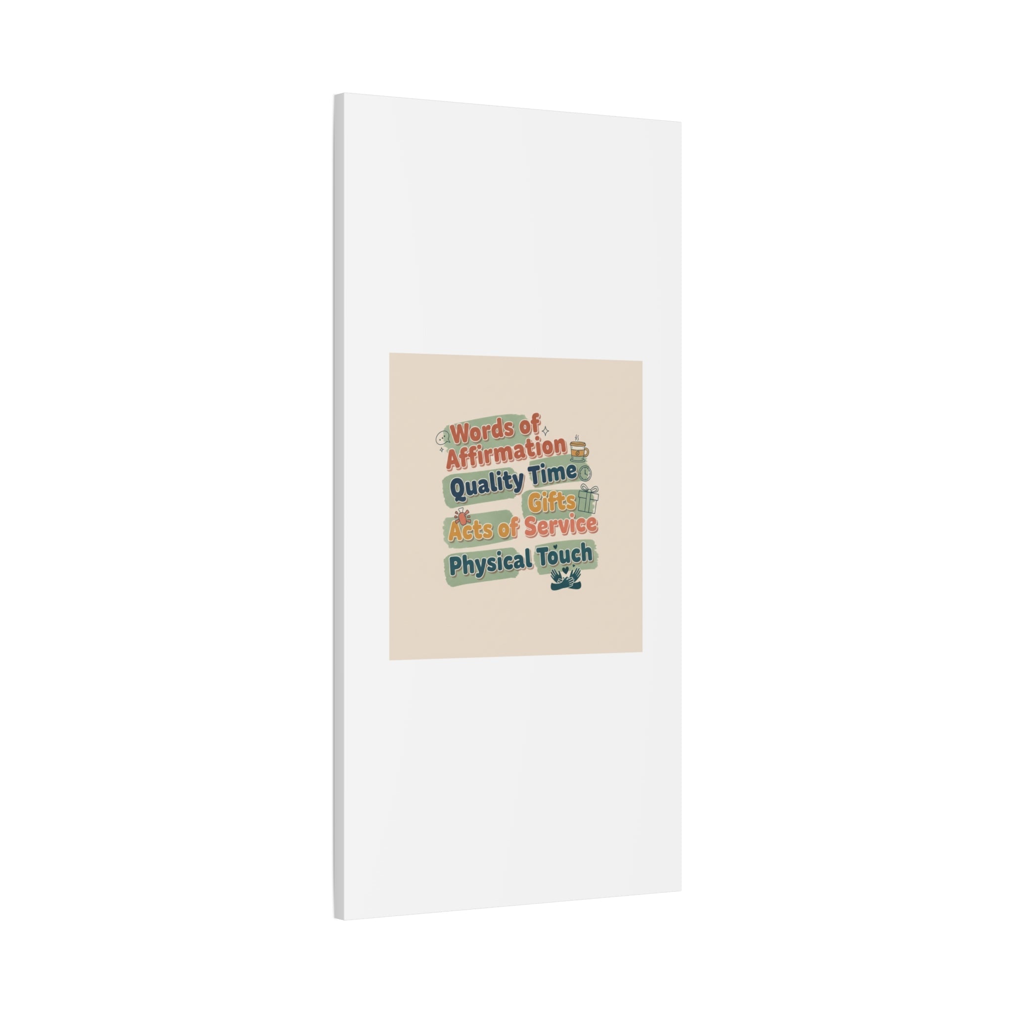 Love Languages List Matte Canvas Wall Art | love language meme, relationship humor
