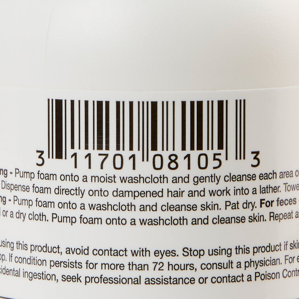 Bedside-Care® Foam Cleanser, Unscented, Shampoo and Body Wash, 8.1-ounce bottle COI67146