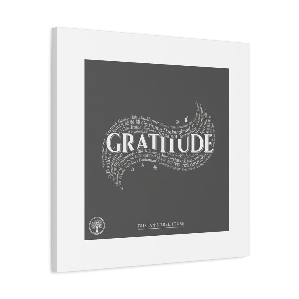 Gratitude Wall Art Matte Canvas | Tiny Treats, sweet uplifting print