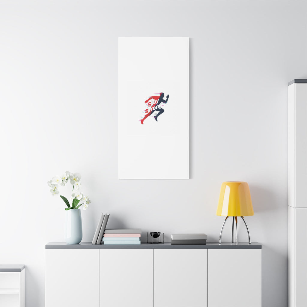 Stay Strong Runner Canvas | Fitness Motivation, Gym Wall Art