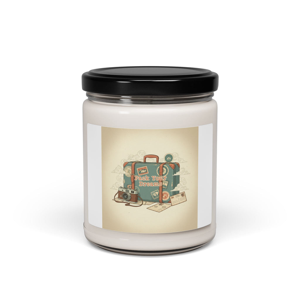 Vintage Postcard Travel Stamp Candle | Soy Candle, Wanderlust Design