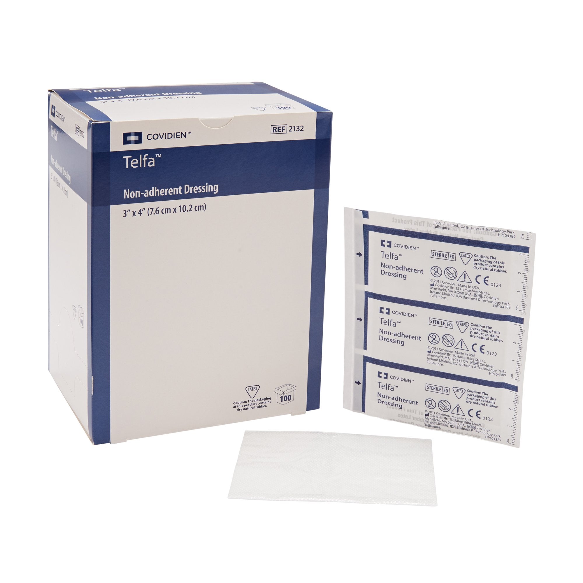 Telfa™ Ouchless Nonadherent Dressing, 3 x 4 Inch 2132-
