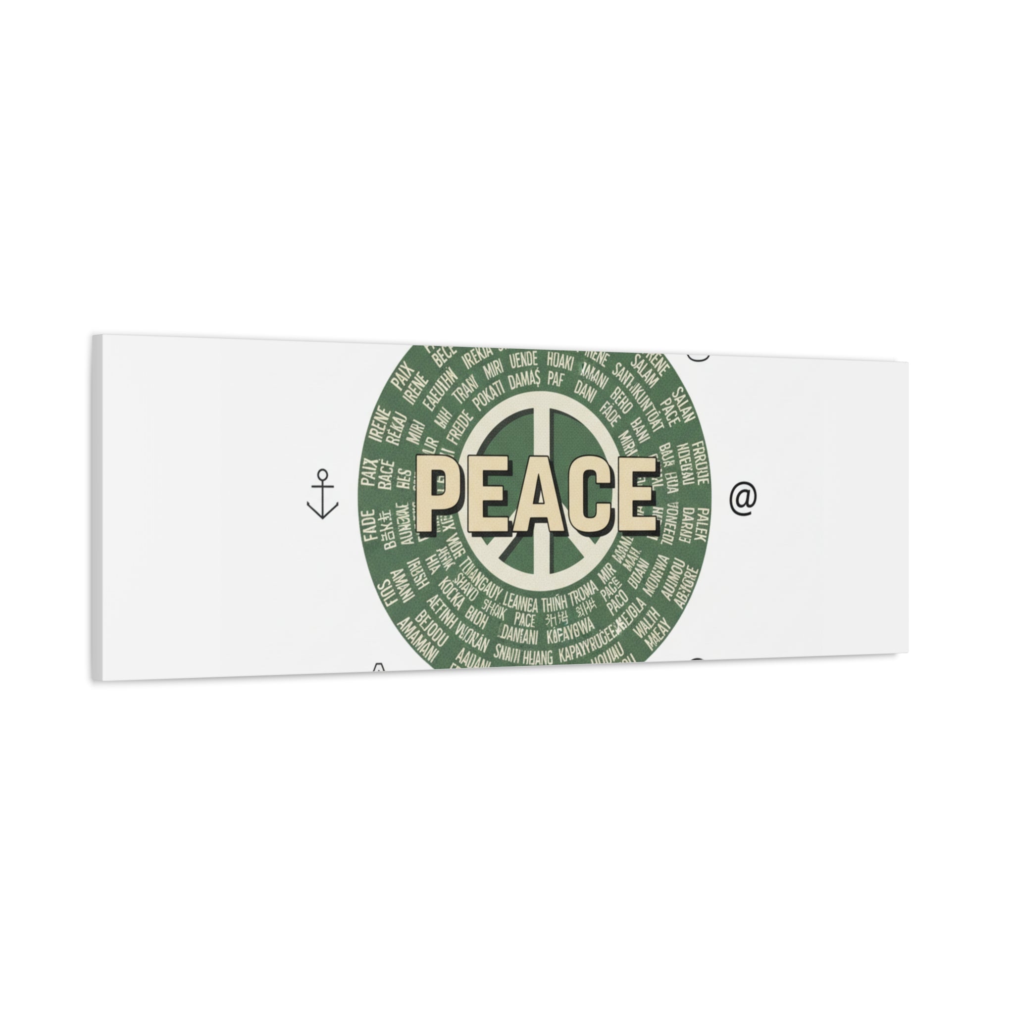 Peace doodle canvas | hand drawn sketch aesthetic, handwritten message