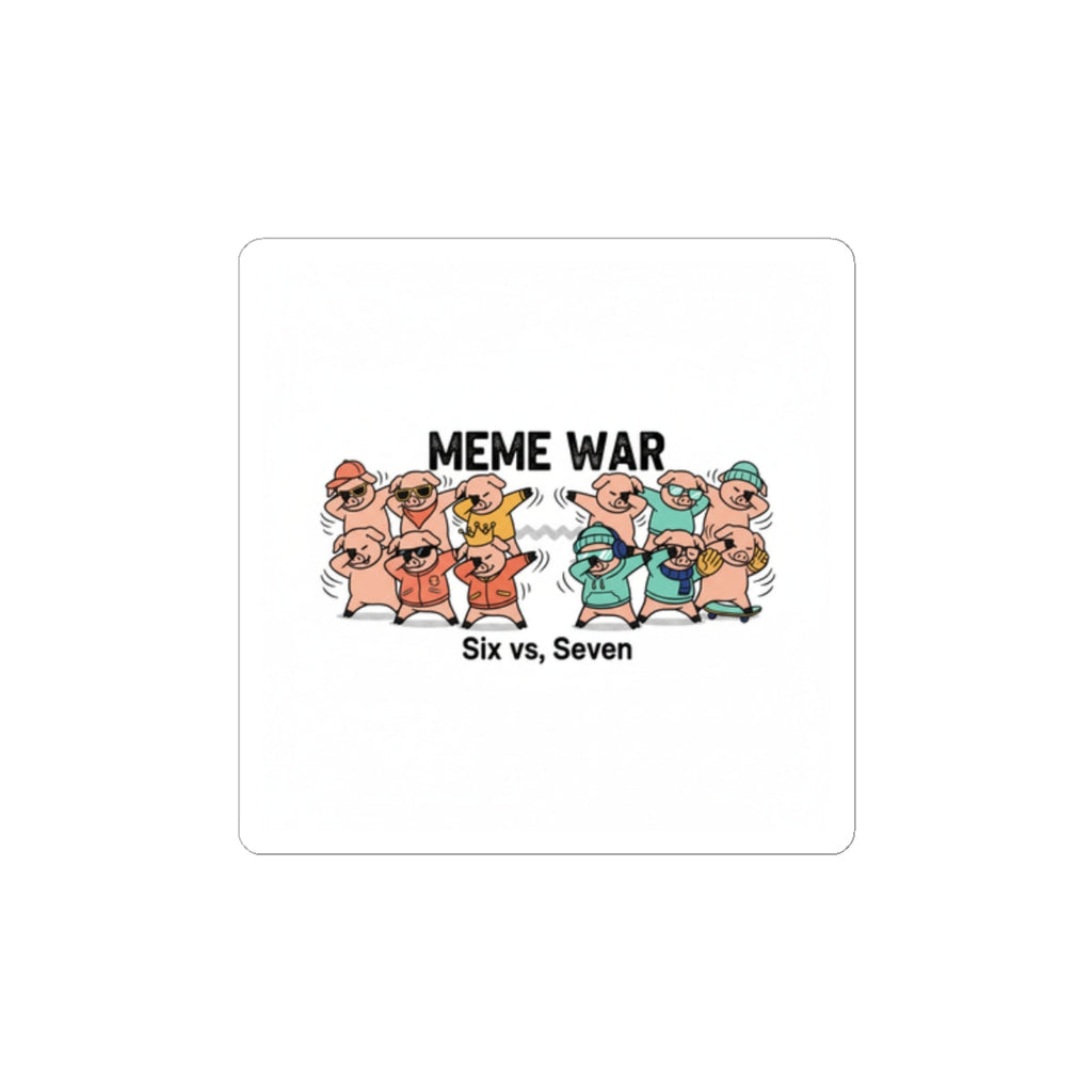 Meme War Sticker | Retro Cartoon Squad, Cute Viral Comic Sticker