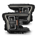AlphaRex 18-21 Ford F150 PRO-Series Projector Headlights - Black w/DRL & Seq Signal 880252 *Discontinued